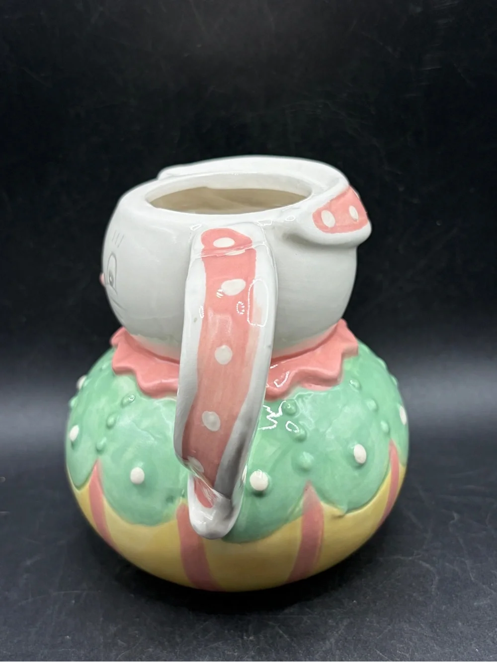 Johanna Parker Transpac Easter Bunny Rabbit Ceramic Mug Cup Folk Art Style Decor